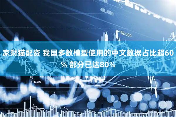 家财猫配资 我国多数模型使用的中文数据占比超60% 部分已达80%