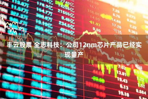 丰云股票 全志科技：公司12nm芯片产品已经实现量产